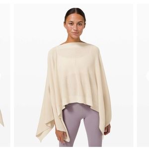 Lululemon Forward Flow Poncho - White Opal